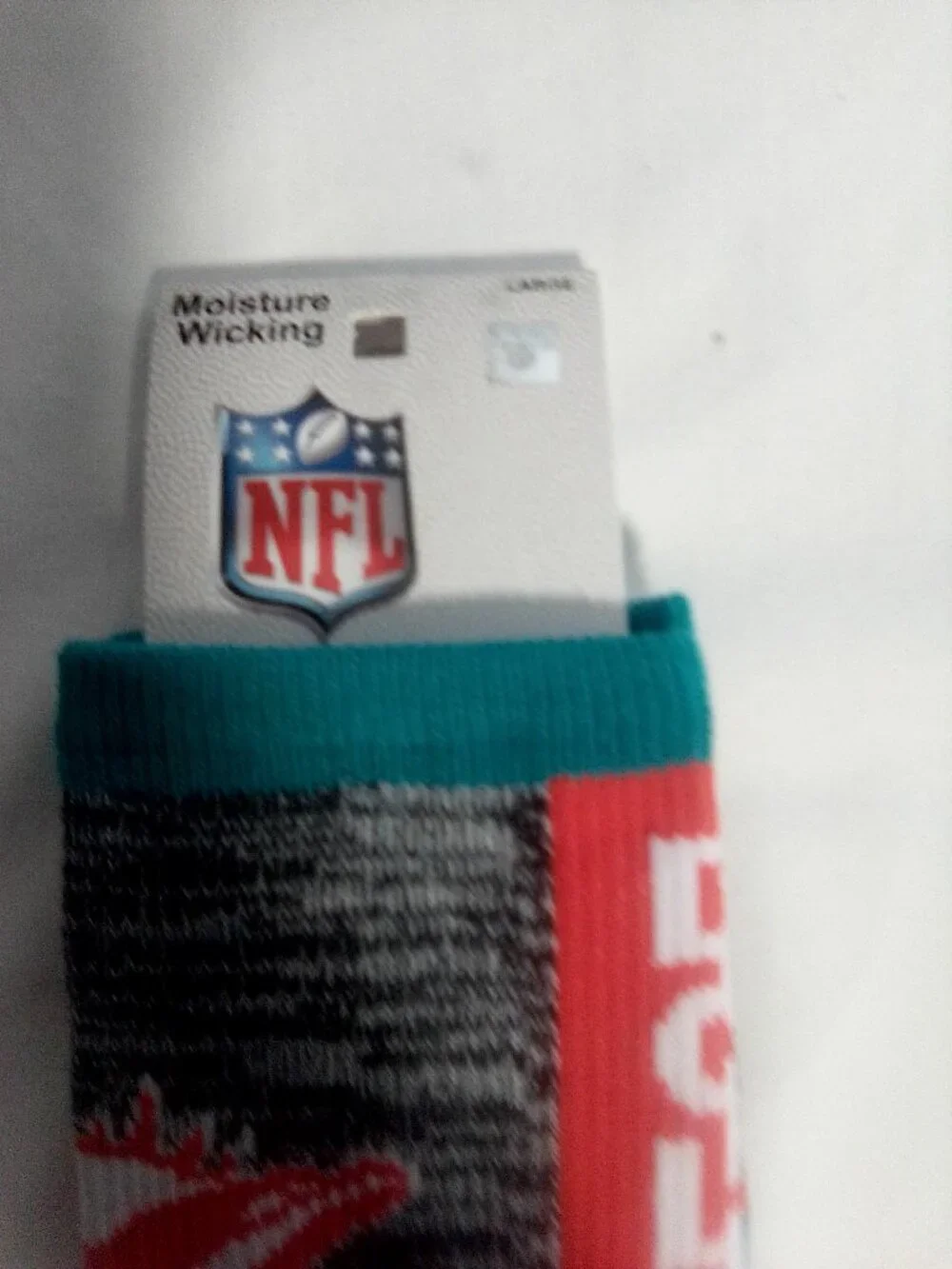 NFL Miami Dolphins socks Large NWT